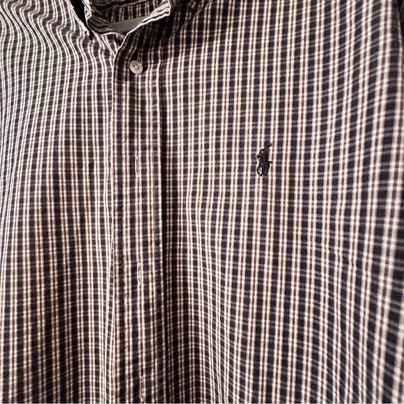 Ralph Lauren Men's Brown Plaid Shirt Size XL - Picture 4 of 11
